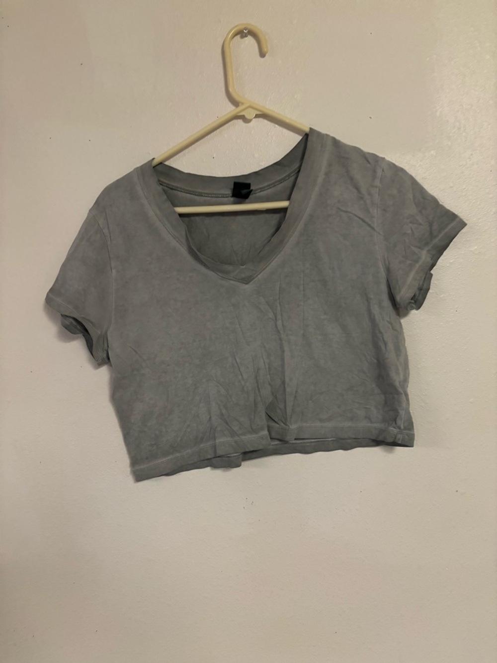 Target Grey V-Neck Crop Top